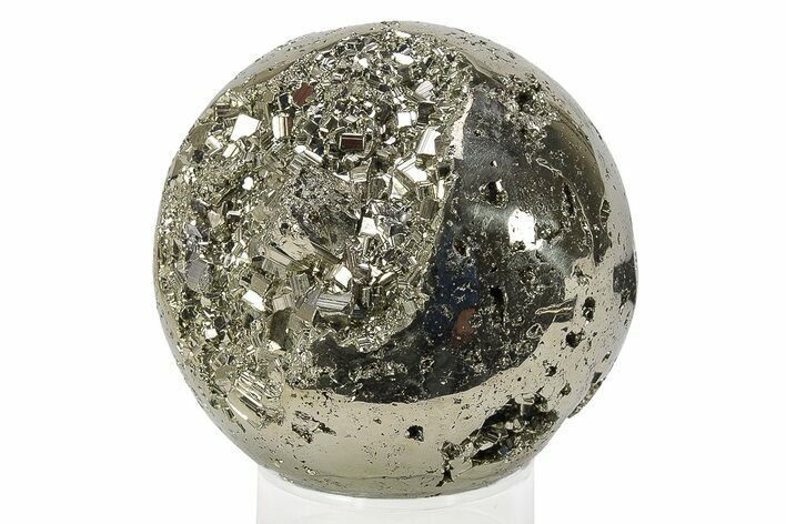 Polished Pyrite Sphere - Peru #231646